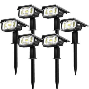 Brand New 6-Pack Solar Outdoor Landscape Lights 40 LEDs 3 Modes Auto On/Off